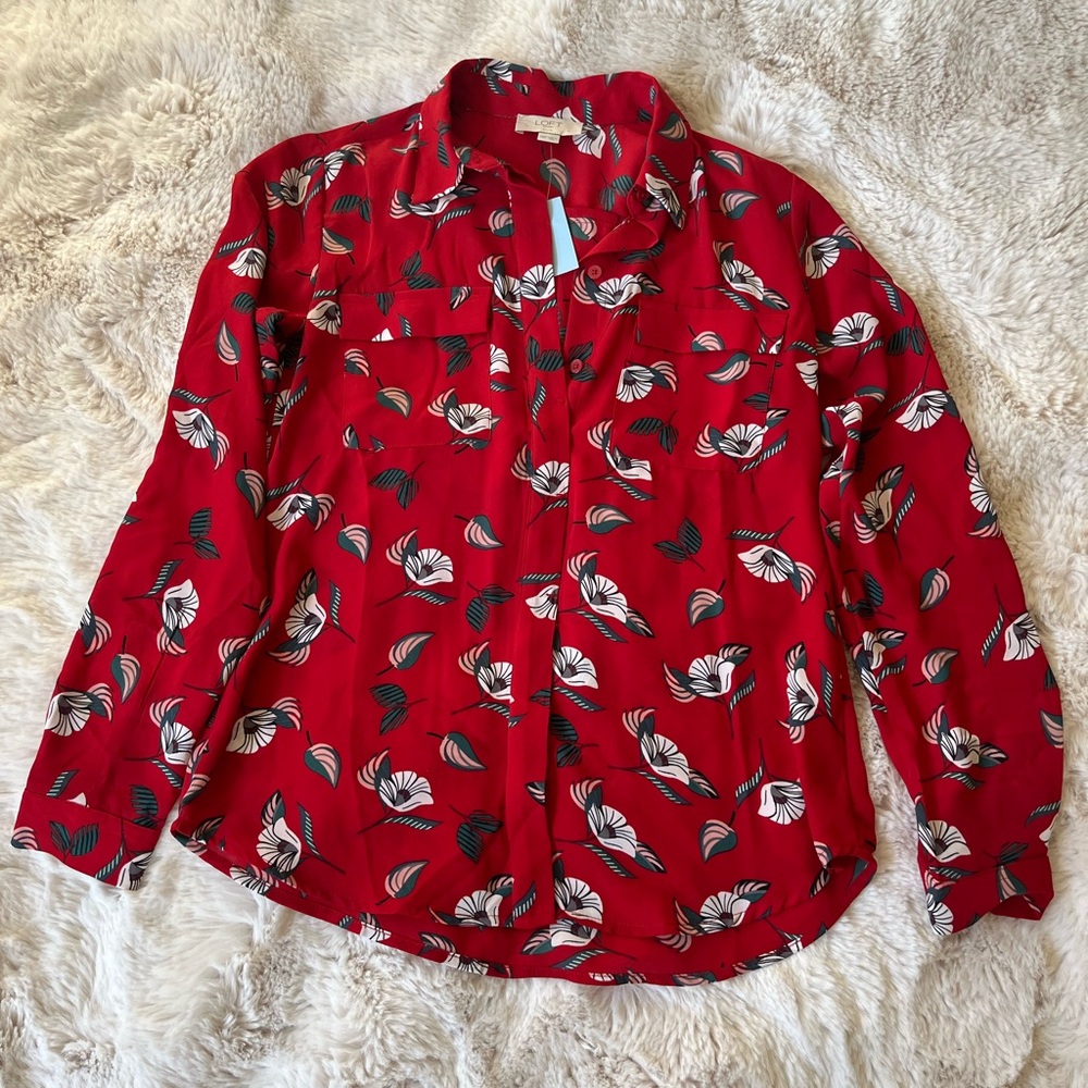 Loft blouse flowery